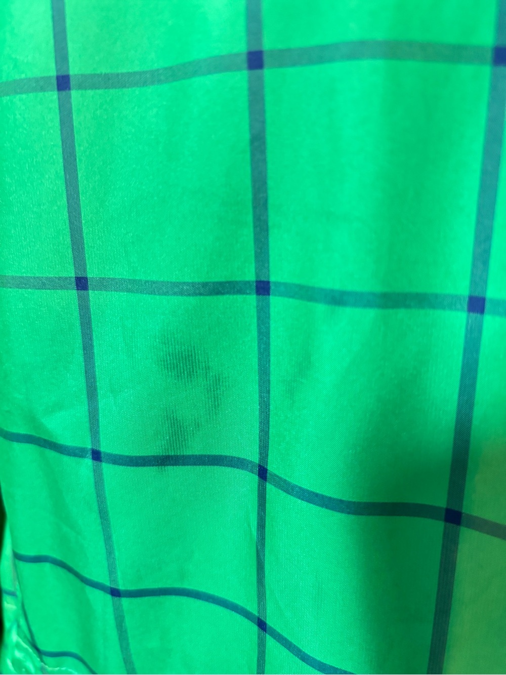 Ralph Lauren Green Plaid Active Jacket with Navy Trim - Picture 9 of 9